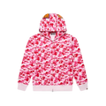 BAPE ABC Camo Shark Full Zip Hoodie Pink Sale price
