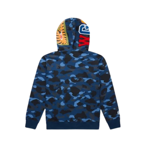 BAPE Color Camo Shark Full Zip Hoodie Blue