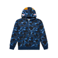 BAPE Color Camo Shark Full Zip Hoodie Blue