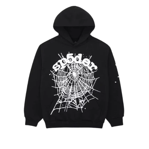 Sp5der OG Web Hoodie Black