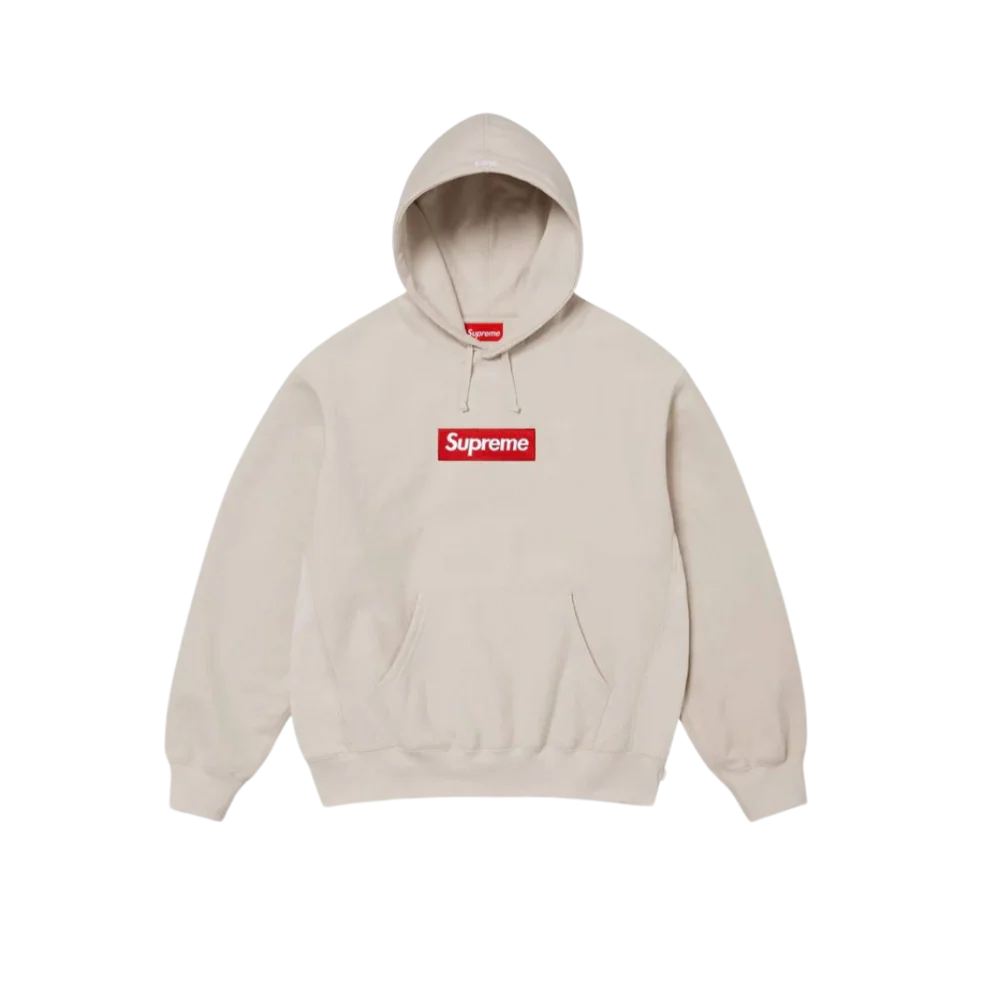 Supreme Box Logo Hooded Sweatshirt Sweatshirt (FW24) Stone